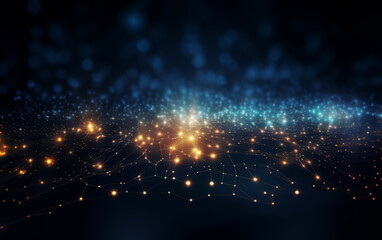 Obraz premium abstract technology Background, abstract technology particle