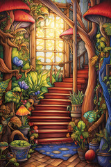 Inside Fairy House, Elf House