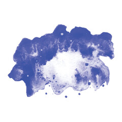 Blue watercolor splater stain texture background