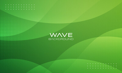 Abstract green curve background