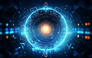 Obraz premium abstract technology Background, abstract technology particle