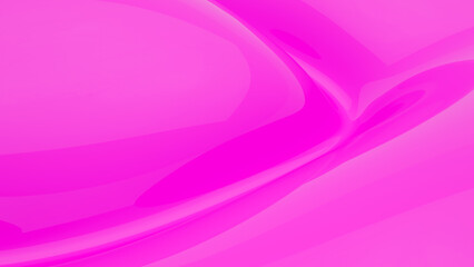 Abstract pink background. Smooth pink wave. Glossy Plastic. Pastel luxury texture. 3d rendering