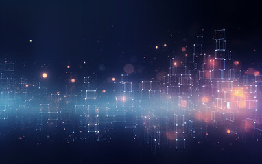 Fototapeta premium abstract technology Background, abstract technology particle