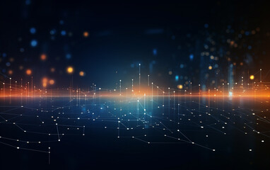 Obraz premium abstract technology Background, abstract technology particle