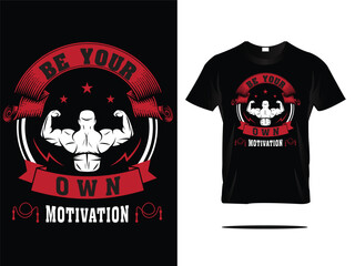 gym t-shirt design with bodybuilders and fitness illustration