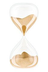 Sand Timer Hourglasses. 3D rendering isolated on transparent background
