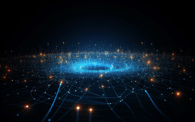 Obraz premium abstract technology Background, abstract technology particle