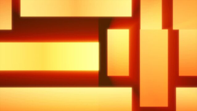 Yellow patterns futuristic energy glowing from rectangles and squares background