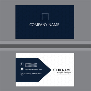 Free Vector Clean Luxury Style Modern Business Card Template