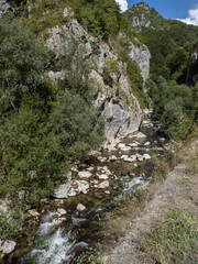 Landscape from Cerna Valley, ( Valea Cernei ), Mehedinți county.