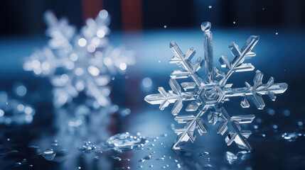 Winter time, Snowflake art, generative ai