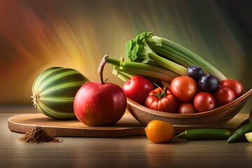 fruits and vegetables on the table