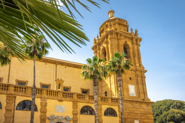 Cathedral of The Holy Savior in Mazara del Vallo, town in southwestern of Sicily, Italy, Europe.