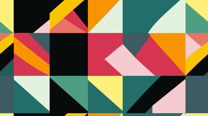 Colorful Geometric Vector Pattern Design