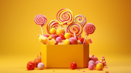 lollipops colorful candies.