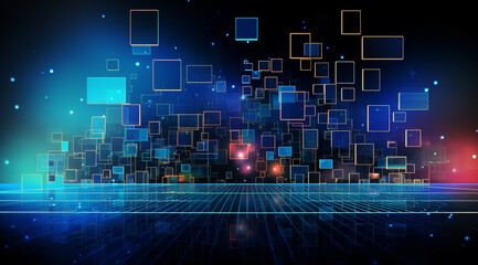 Obraz premium abstract technology communication concept background