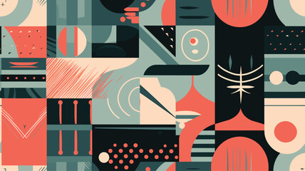 Neo Modernism Artwork Pattern Design