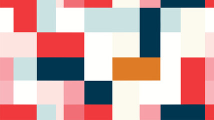 Fototapeta premium Simple Geometric Pattern Design With Basic Geometry Forms