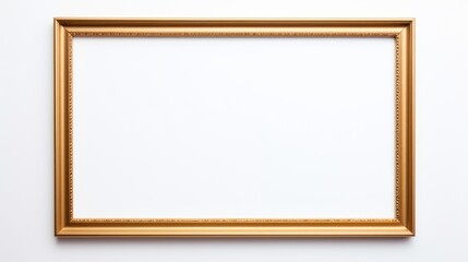 Obraz premium Gold frame on a white background