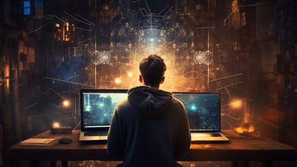 the cyber hacker in cyberspace