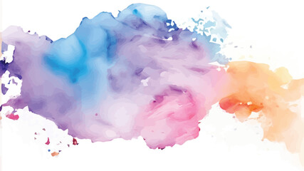 vector Pastel coloured watercolour splatter design