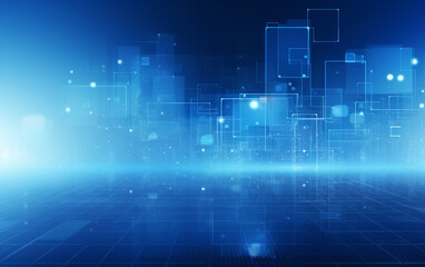 Fototapeta premium Bright blue business background