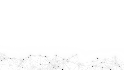 Abstract geometric white background. Plexus mesh backdrop.