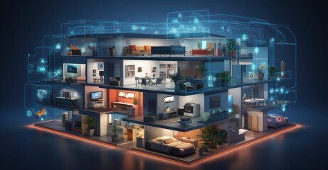 IoT in Full Display: A Dynamic Smart Home Harmonizing Everyday Tasks through AI Devices