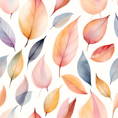 Obraz premium autumn leaves seamless pattern