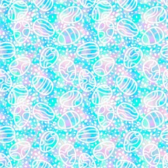 Easter eggs seamless pattern for wrapping paper and fabrics and kids clothes print and kitchen textiles