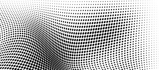 Black and white chaotic halftone texture