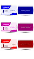 Creative and Unique Modern Business Card Templates Design.