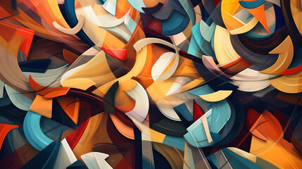 colorful abstract wallpaper - generative AI