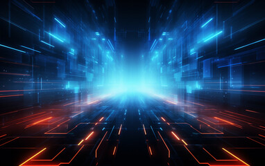 Obraz premium New future technology concept abstract background