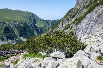 Landscape of Rila Mountain near Malyovitsa peak, Bulgaria