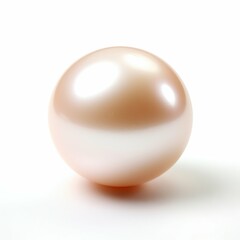 Pearl Isolated on White Background. Generative ai