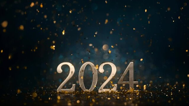 Holiday background Happy New Year 2024