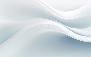 Naklejka premium Smooth white wave background