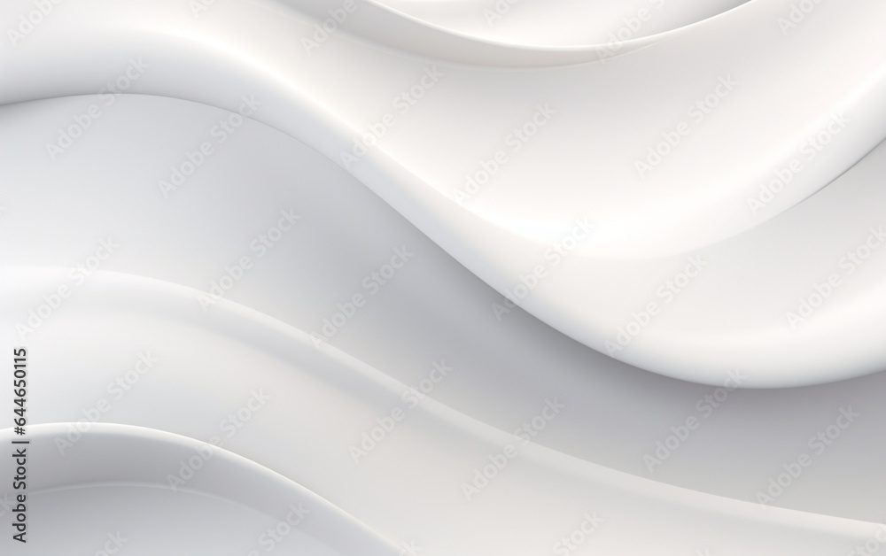 Wall mural smooth white wave background