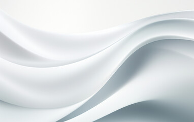 Smooth white wave background