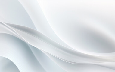 Naklejka premium Smooth white wave background