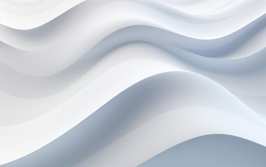 Obraz na płótnie Canvas Smooth white wave background