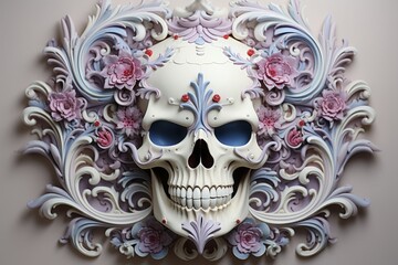 ドクロ 頭蓋骨,Generative AI AI画像