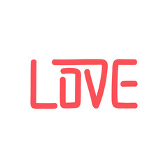 aesthetic love typography writing