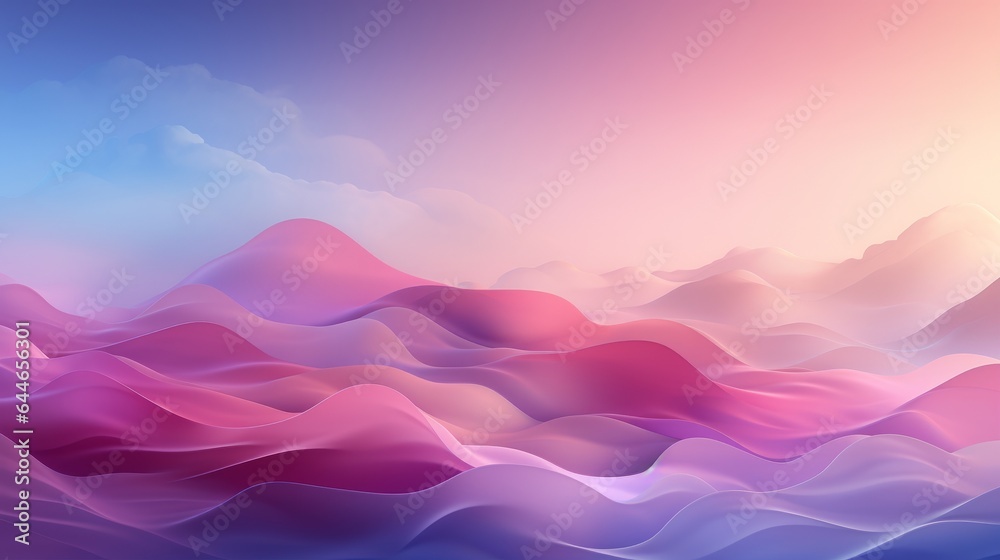 Wall mural an abstract pink backdrop with flowing lines. generative ai.