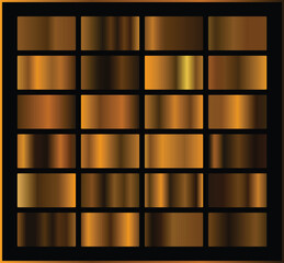 Bronze gold gradients. EPS 10