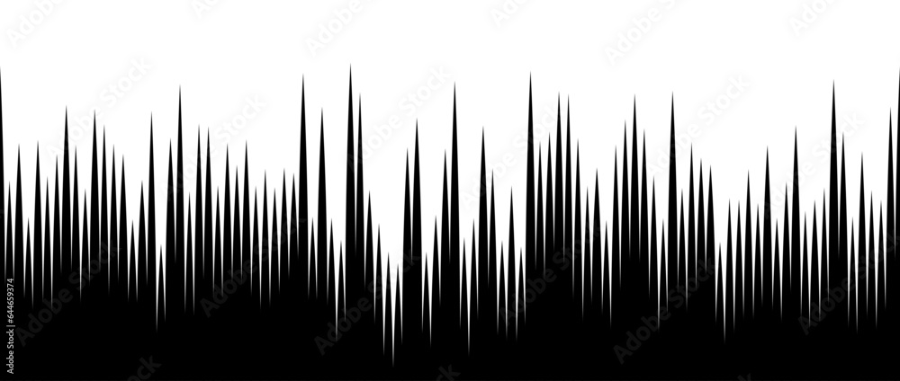 Poster Straight speed lines repeating pattern. Black and white vertical stripes gradient. Abstract fast effect texture. Comic cartoon rays and beams wallpaper. Vector background