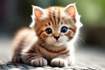 so cute little cat Generative AI
