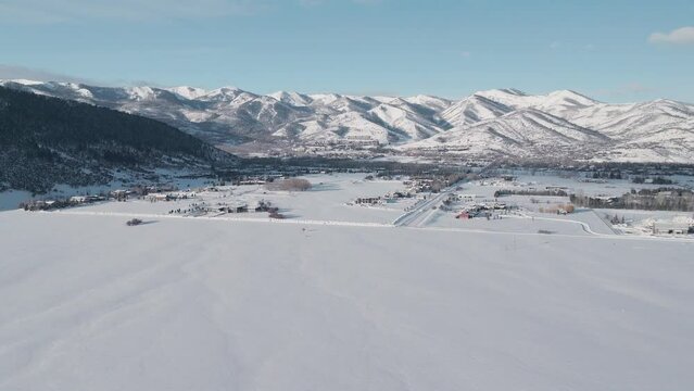 ski resort in the mountains