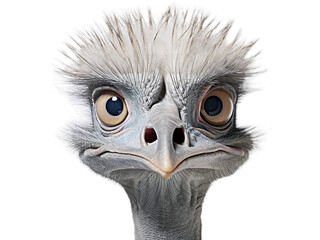 Curious Emu Gaze, No Background